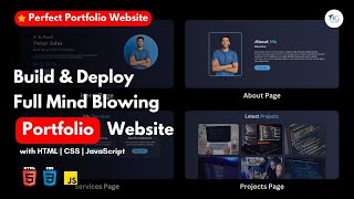 🚀 [GAMECHANGER ] Create a Complete Portfolio Website using HTML CSS Javascript [2024] | Hamro Guruba