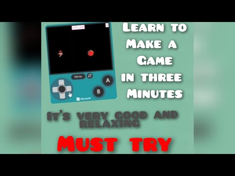 Learn to make a game in three minutes