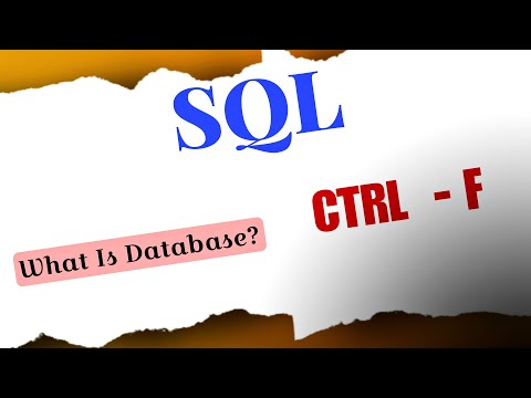 what is database? ||SQL Beginner Full Course in Tamil || Ctrl F