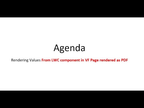 Data From LWC to VF Page Rendered As PDF - Part2