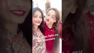 Nisha lamba se hair hair extensions karbaya #nishalamba #youtubeshorts #virelshorts #youtubeshorts