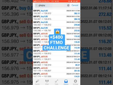 How To Make +$400 On FTMO Challenge | GBPJPY | $10k FTMO Account.💸