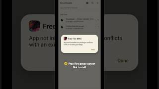 Free fire proxy server app not installed || Problem solved 🤩 #shorts