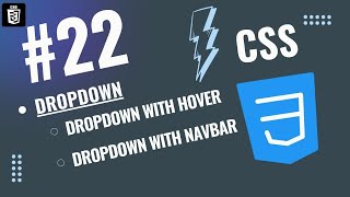 CSS || Dropdown with hover, dropdown with horizontal navbar in CSS | Lecture # 22