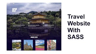 How To Use Sass for Beginners - Simple Travel Website  with SASS CSS Superpowers (Source Code)