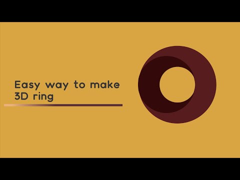 Easy way to make 3D ring in Corel Draw