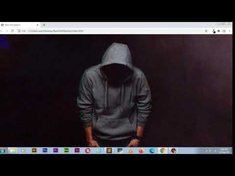 Navigation bar using | html | and | css |