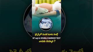 NT Scan In 3 Months Pregnant In Telugu | Double Marker Test In Pregnancy | Mathruthva Fertility