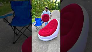Modern Inflatable PVC Sofa Stool and Travel Chair Unboxing