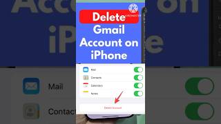 how to delete Gmail account on iphone | how to remove gmail account from iphone | Gmail account