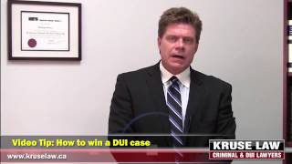 Video Tip - How to win a DUI case