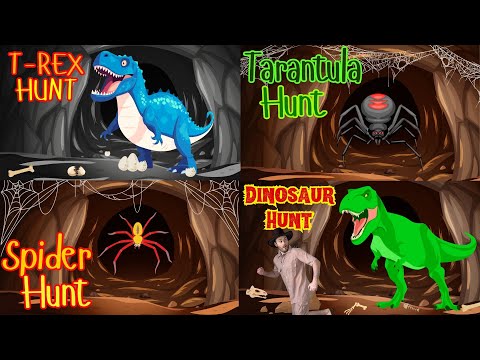 We’re Going on a Dino Spider Hunt Compilation | Bear Hunt | Nursery Rhymes | Videos for Children