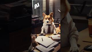 AI MASTERED OFFICE CORGIS #ai #aimasters #aiart #viral #ailovers #aivideoshorts #corgi #corgis #dogs