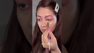 How to create the easiest Galentines Makeup 🎀 #makeuptutorialforbeginners #valentinesmakeup #shorts