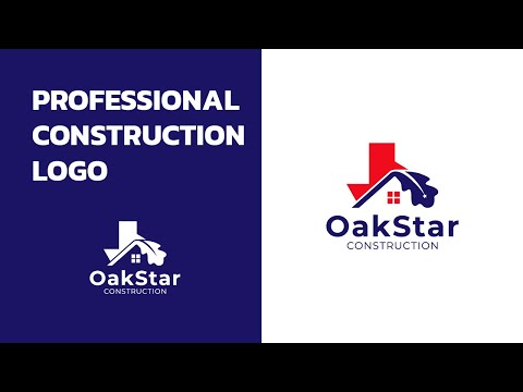 Construction Logo Design | Real estate Logo Design | Logo Design Tutorial In Illustrator