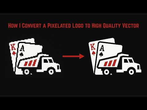 Blurry Logo to Clean Vector! Satisfying Logo Redraw Timelapse Before & After