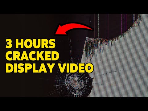 3 HOURS Cracked Display Video | Realistic Broken TV Screen Effect For Pranks
