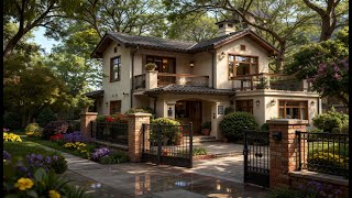 Inside a Luxury Cozy Home | Warm Rustic Rooms, Stunning Kitchen & Serene Garden