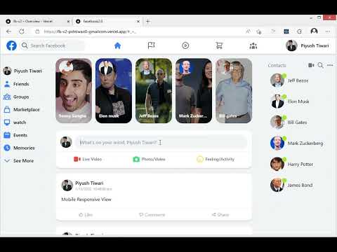 Social media feed application