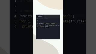 37.enumerate Function #pythonprogramming #code  #exam #coding #codeflow #programming