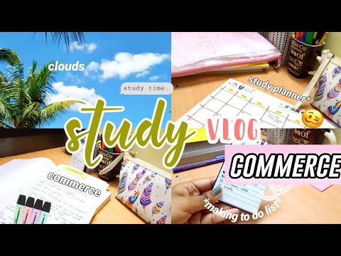 study vlog✏️| trying to be productive| commerce (India) #aestheticlifestyle