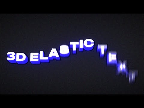 How To Make 3D Elastic Text in DaVinci Resolve