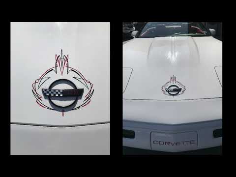 Hand Painted Pinstripes on a Corvette