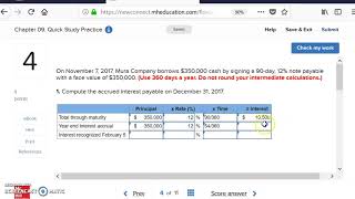 How to calculate accrued interest for notes payable