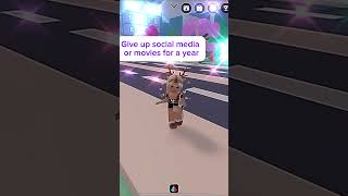 Which one would u give up for a year