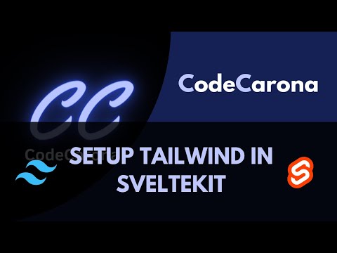 Integrating Tailwind css in SvelteKit for beginners