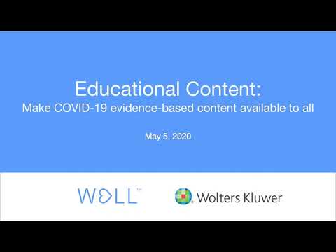 COVID 19 Educational Content: Making Evidence-Based Content Available to All