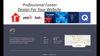 how a professional Footer Design in Figma | Brandfetch Tool | Part 4 | #webappdesign #figma #ux #ui