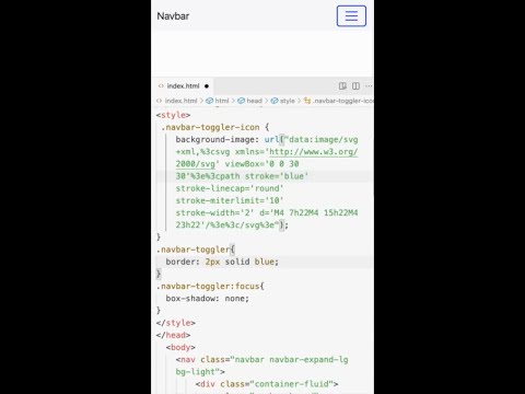 Bootstrap navbar toggler(hamburger) color change [CSS] #bootstrap #bootstrap5 #shorts