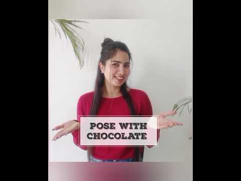 poses with chocolate !!how to pose with chocolate 🍫#shortvideo