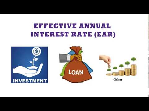 How to Calculate the Effective Annual Rate of Interest (EAR) | FIN-Ed