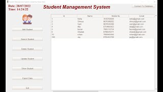 Student Management System with MySQL using Python (Part - 4)