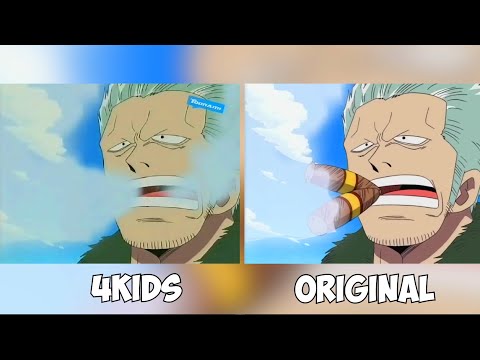 One Piece censorship comparison | Smoker