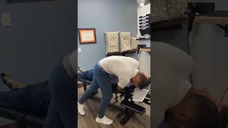 Dr. Lee Thomas performing chiropractic adjustments on patients. #shorts
