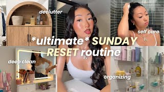 SUNDAY RESET ROUTINE | *extreme* deep cleaning, self care, shopping , organizing