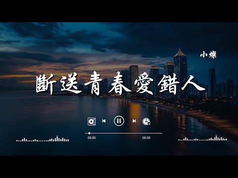 小燦 - 斷送青春愛錯人「你曾是我 斷送青春 卻愛錯的人 」【動態歌詞】♪