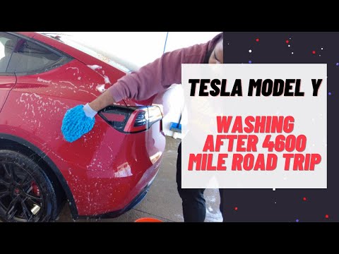 How I wash my Tesla Model Y with white interior