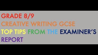 Remember these for a Higher Grade - English Language GCSE Creative Writing [AQA]