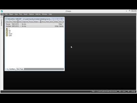 EViews: How to Convert Annual Data to Monthly and Quarterly Data
