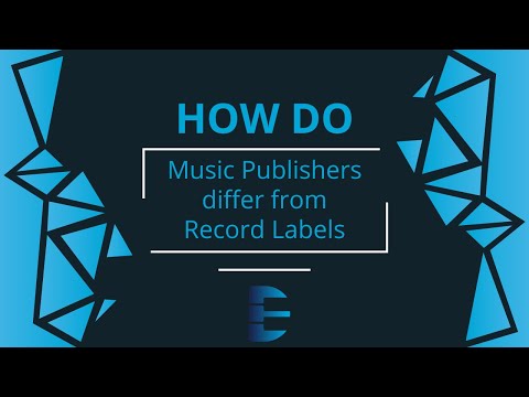 Dark Escapes Publishing: How Does a Music Publisher Differ From a Record Label?