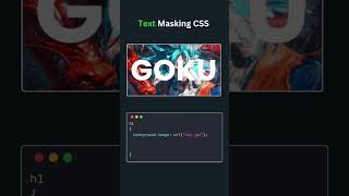 ✨ Text Masking with CSS3: Stunning Visual Effects for Modern Web Designs! 🎭||#shorts #cssframework