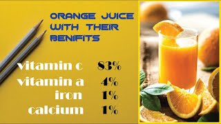 orange juice with their benefits / orange juice for fresh skin /  orange juice without machine