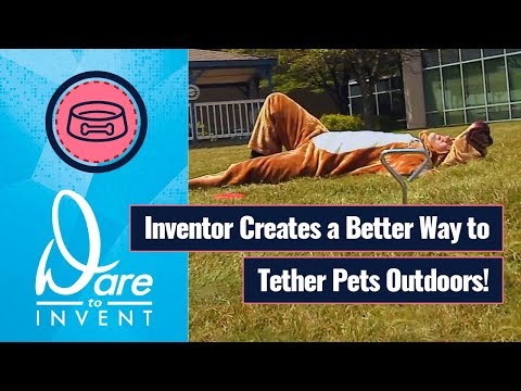 Inventor Creates a Better Way to Tether Pets Outdoors!