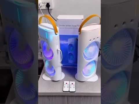 Rechargeable RGB Cooling Fan #RGBCoolingFan  #PortableFan  #RechargeableFan  #GamingGear #CoolTech