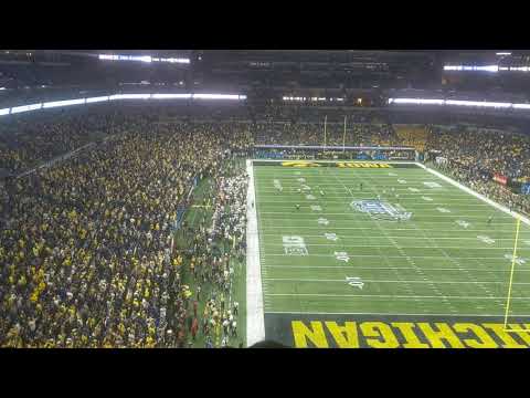 2021 Big Ten Championship - Michigan vs Iowa - Fan Celebration - Mr Brightside