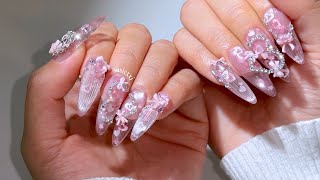 creating the prettiest valentine nails 💗✨ (full process w timestamps)